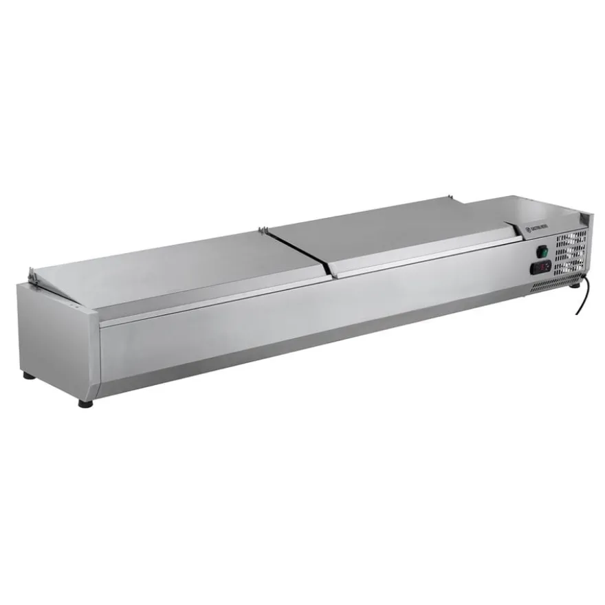Edelstahl-Kühlaufsatz ECO 10 x GN 1/4