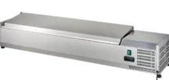 Edelstahl-Kühlaufsatz ECO 7x GN 1/4