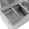 Edelstahl-Kühlaufsatz ECO 9 x GN 1/4