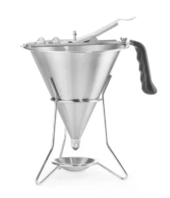 Edelstahl Saucendosierer mit Gestell, 3 Düsen, Inhalt 1,5 Liter