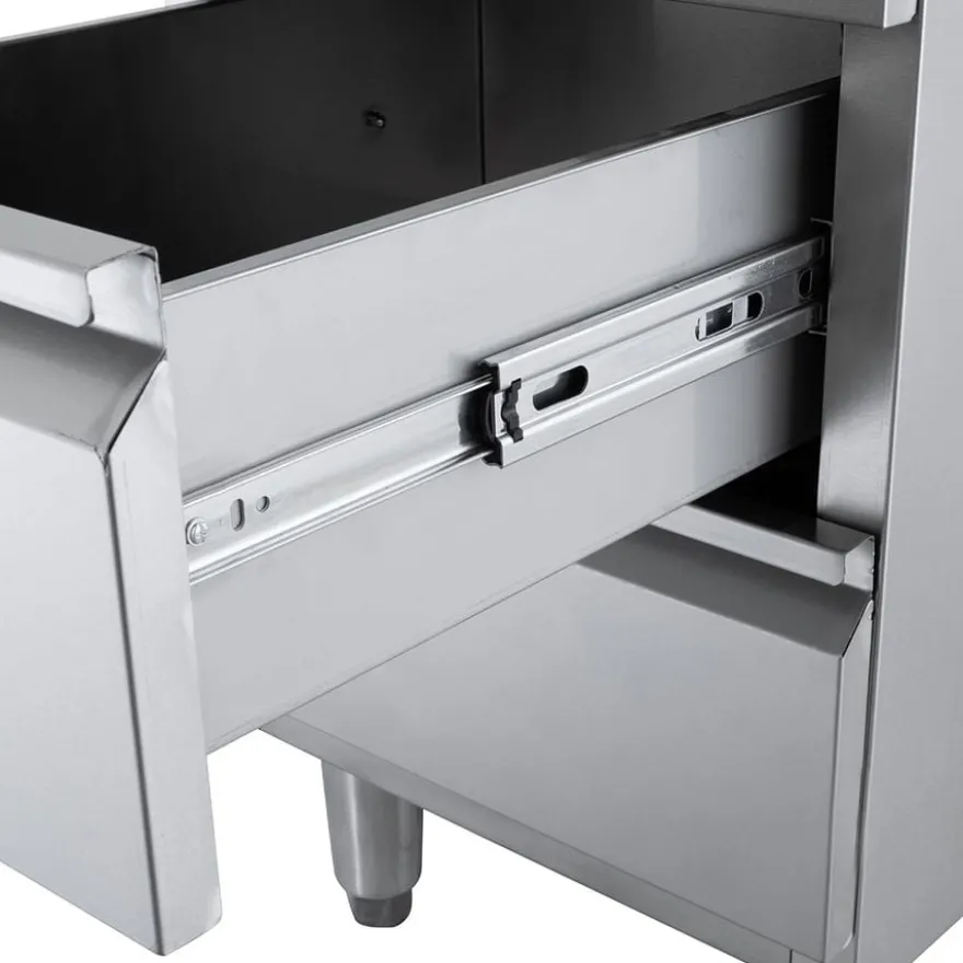 Edelstahl-Schubladenschrank BASIC 3er Einheit 600, AISI 201