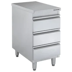 Edelstahl-Schubladenschrank BASIC 3er Einheit 600, AISI 201