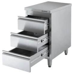 Edelstahl-Schubladenschrank BASIC 3er Einheit 700, AISI 201
