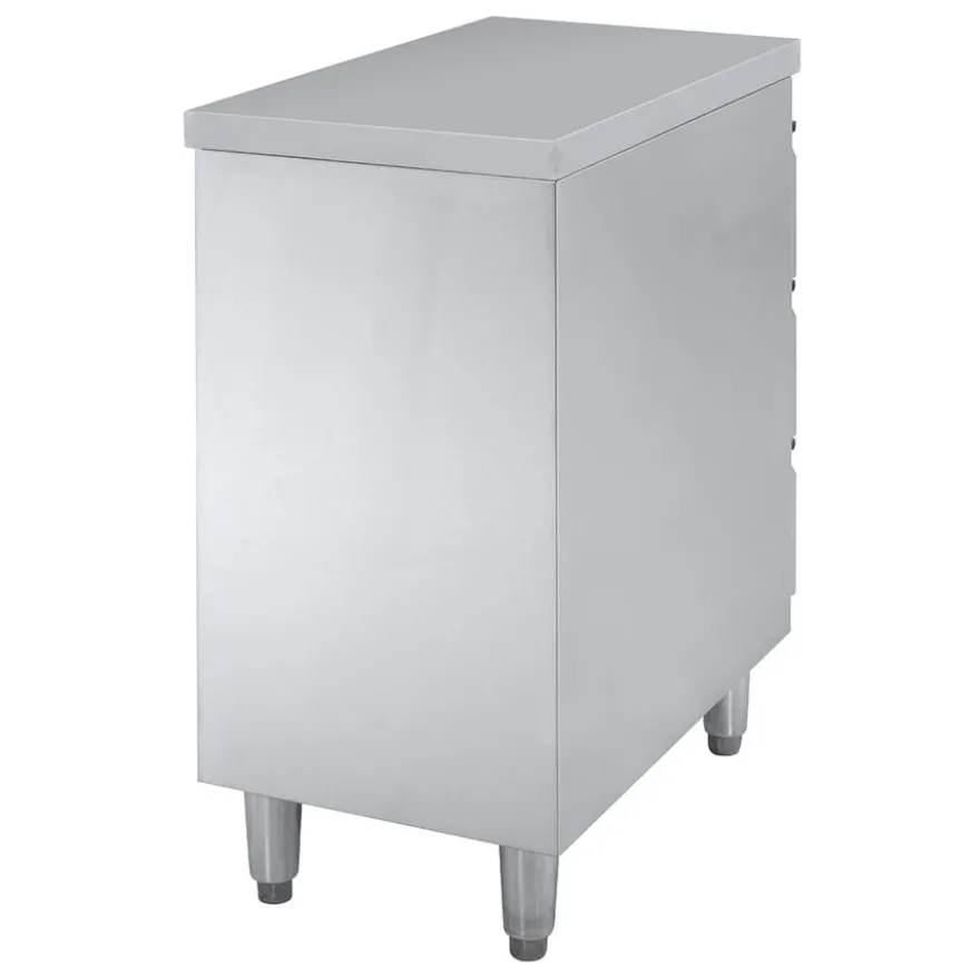 Edelstahl-Schubladenschrank BASIC 3er Einheit 700, AISI 201