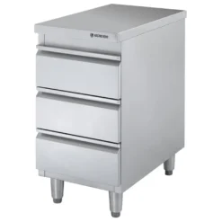 Edelstahl-Schubladenschrank BASIC 3er Einheit 700, AISI 201