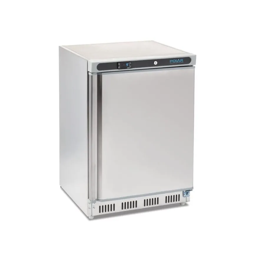 Edelstahltiefkühlschrank Polar 140L
