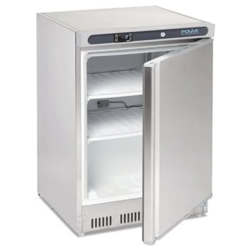 Edelstahltiefkühlschrank Polar 140L