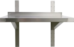 Edelstahl WandbordProfi 2000 x 400 x 40 mm