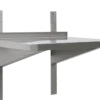 Edelstahl Wandbord Profi 1200 x 300 x 40 mm