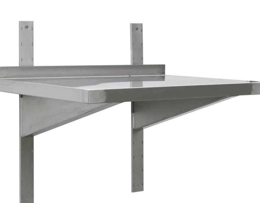Edelstahl Wandbord Profi 1200 x 300 x 40 mm