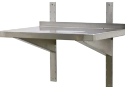 Edelstahl Wandbord Profi 1200 x 400 x 40 mm