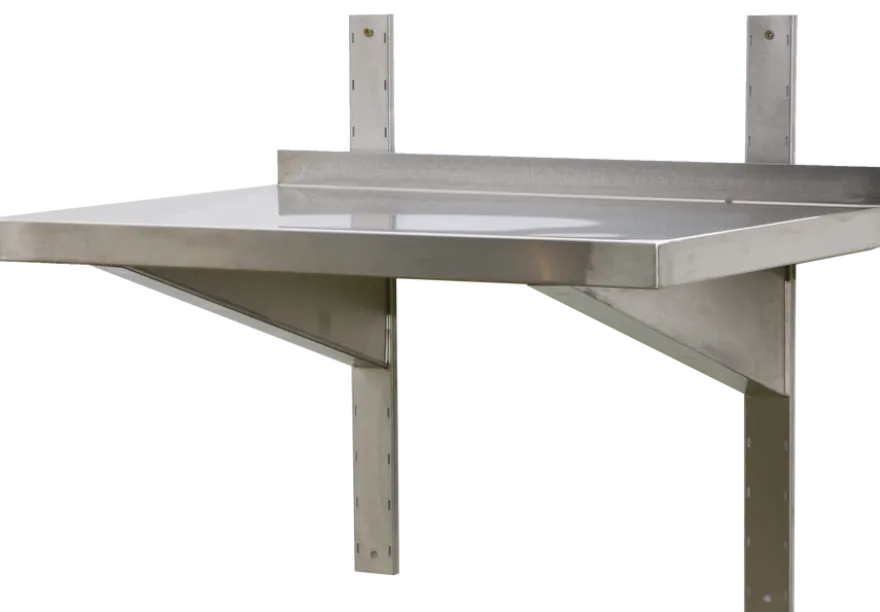 Edelstahl Wandbord Profi 1200 x 400 x 40 mm