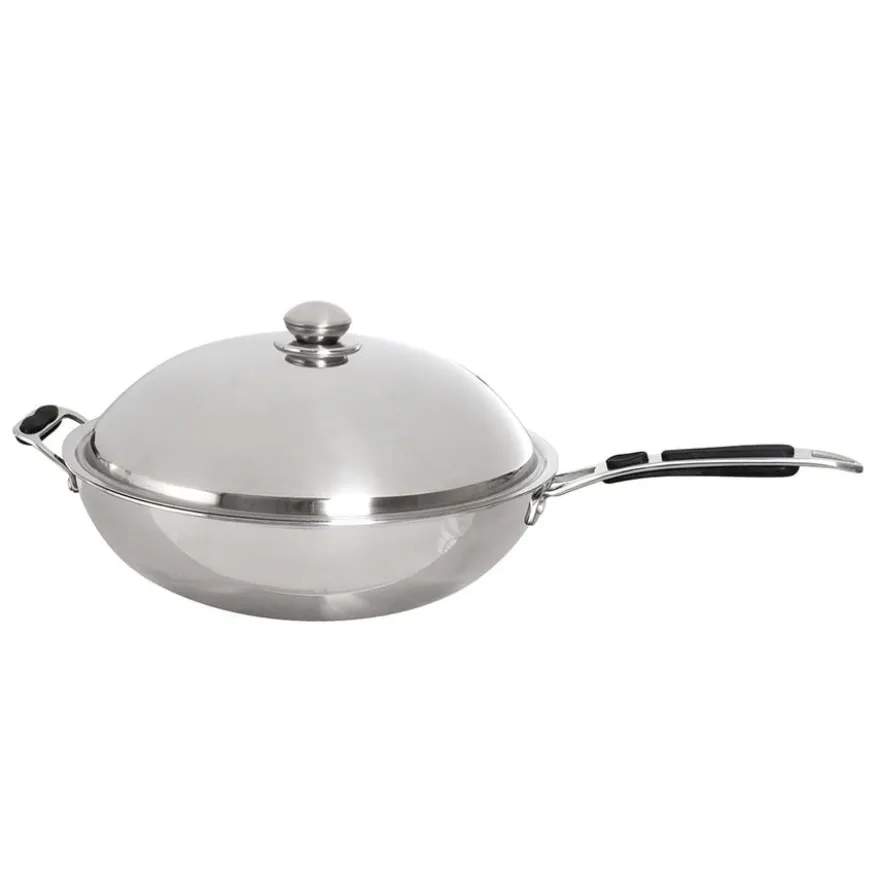 Edelstahl Wokpfanne Ø 360 mm
