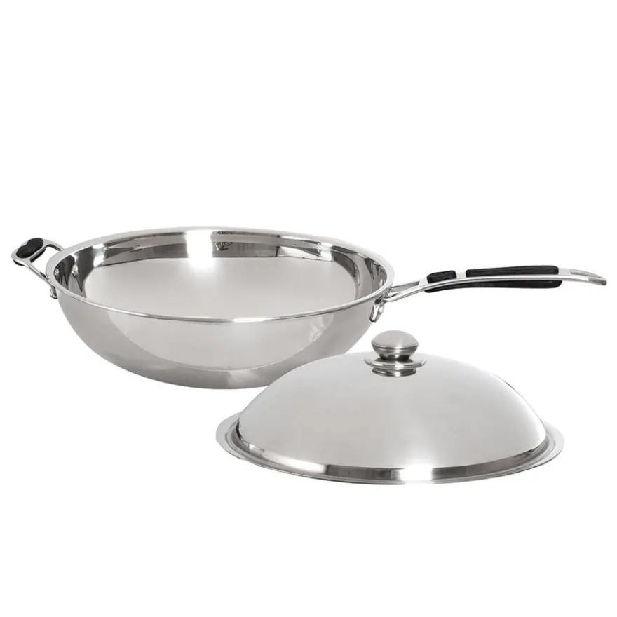 Edelstahl Wokpfanne Ø 360 mm