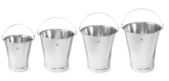 Eimer mit Skala Edelstahl 10 l mit verstärktem Boden