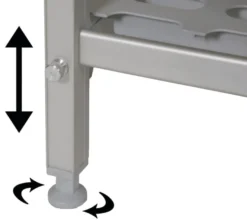 Einhängeregal Profi 1250 x 400 x 1670 mm, 4 Böden