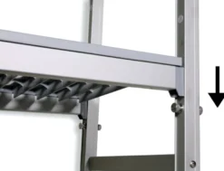 Einhängeregal Profi 2280 x 400 x 1670 mm, 4 Böden