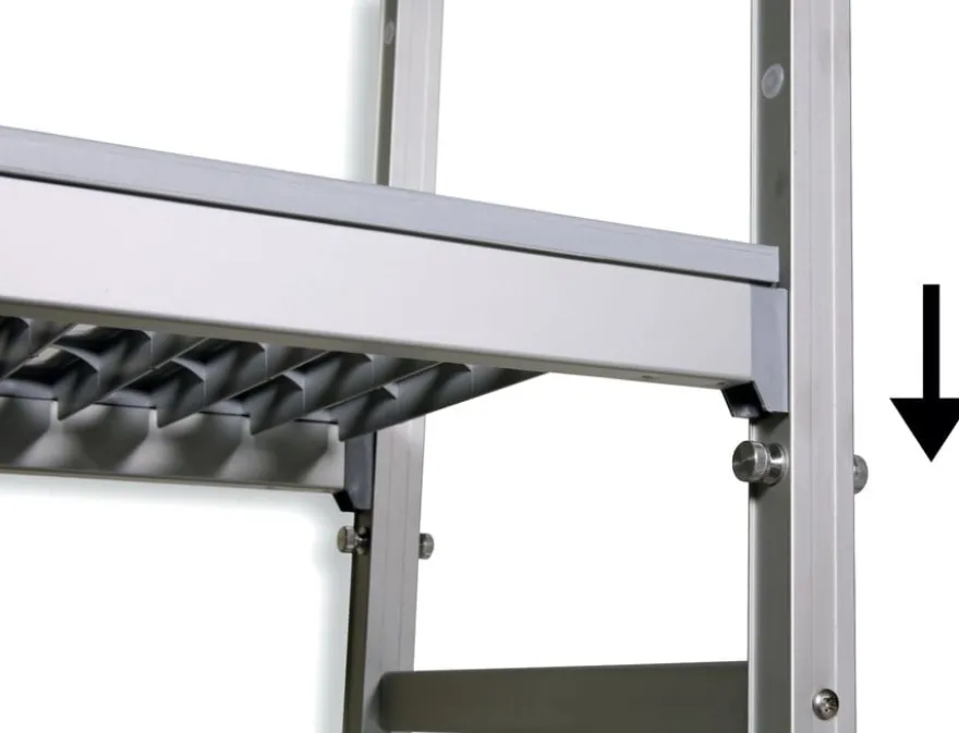 Einhängeregal Profi 750 x 400 x 1670 mm, 4 Böden