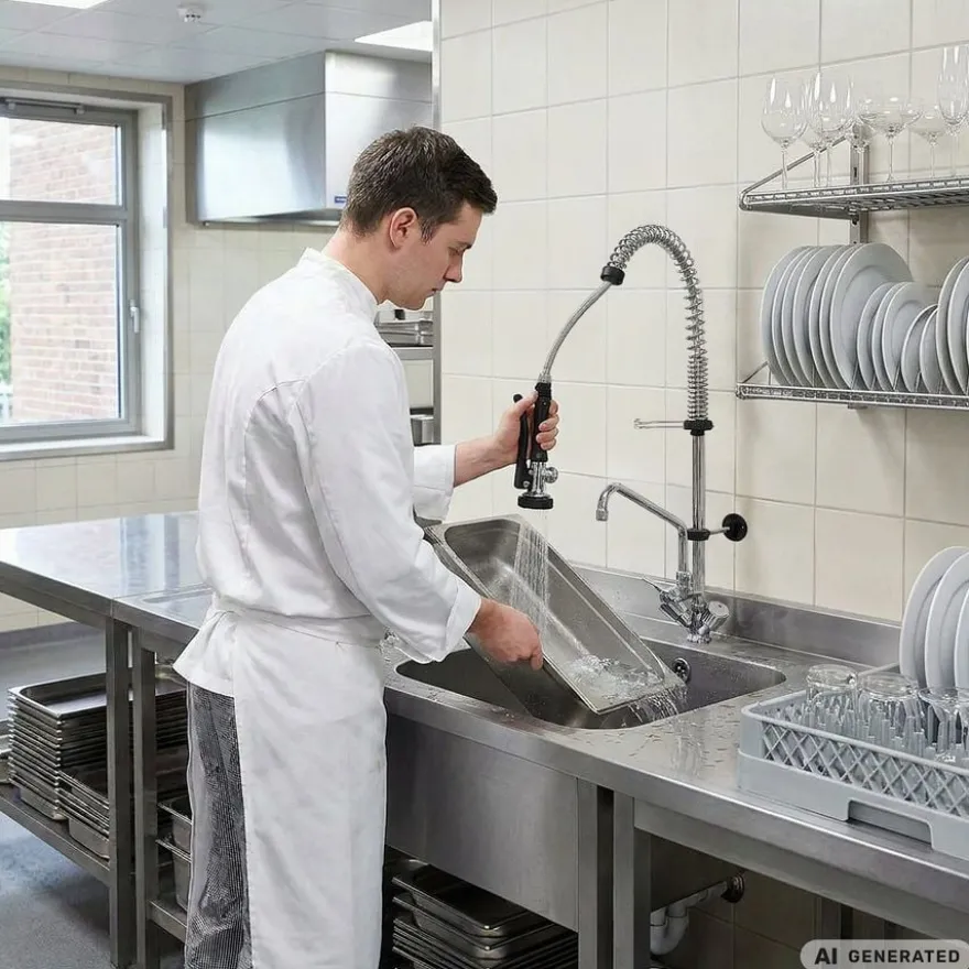 Einloch Geschirrwaschbrause Profi 500 Niedrigbauweise