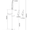 Einloch-Geschirrwaschbrause mit Hebel und Mischbatterie - 1.200 mm
