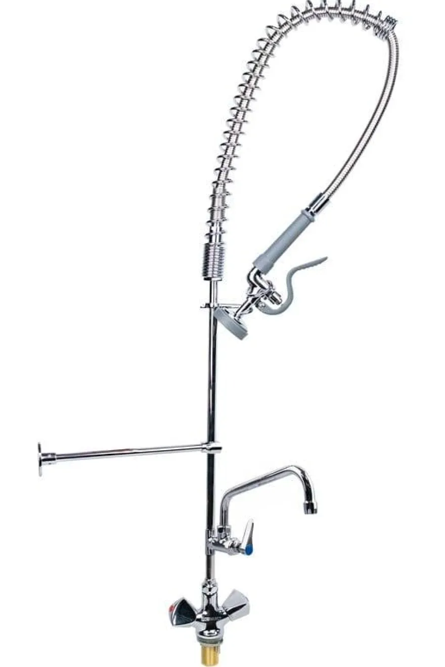 Einloch-Geschirrwaschbrause mit verstellbarer Säule, Mischbatterie und Schwenkhahn - 1.200 mm