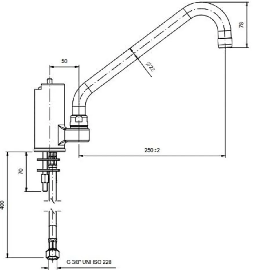Einloch Mischbatterie Profi 200