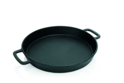 Eisenguss-Riesenpfanne mit 2 angegossenen Seitengriffen, Durchmesser 50cm