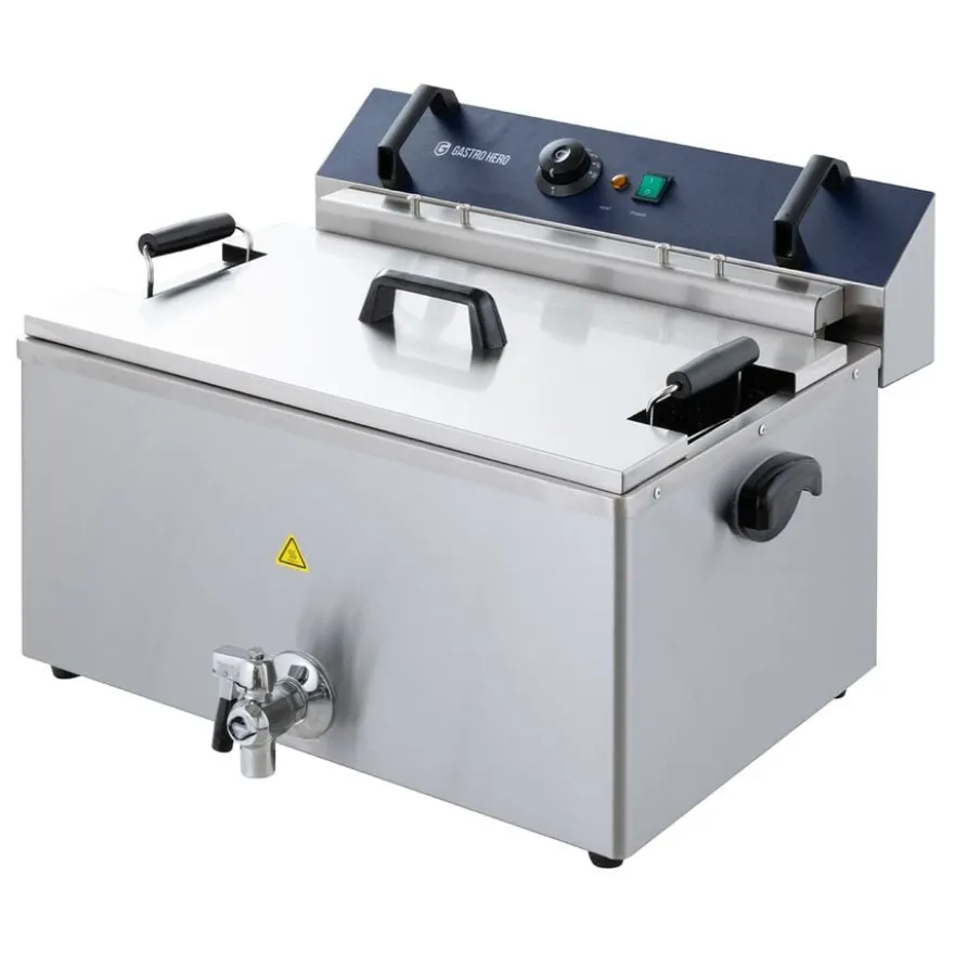 Elektro Backwaren-Fritteuse - 20,4 Liter - 5 kW - mit Ablasshahn