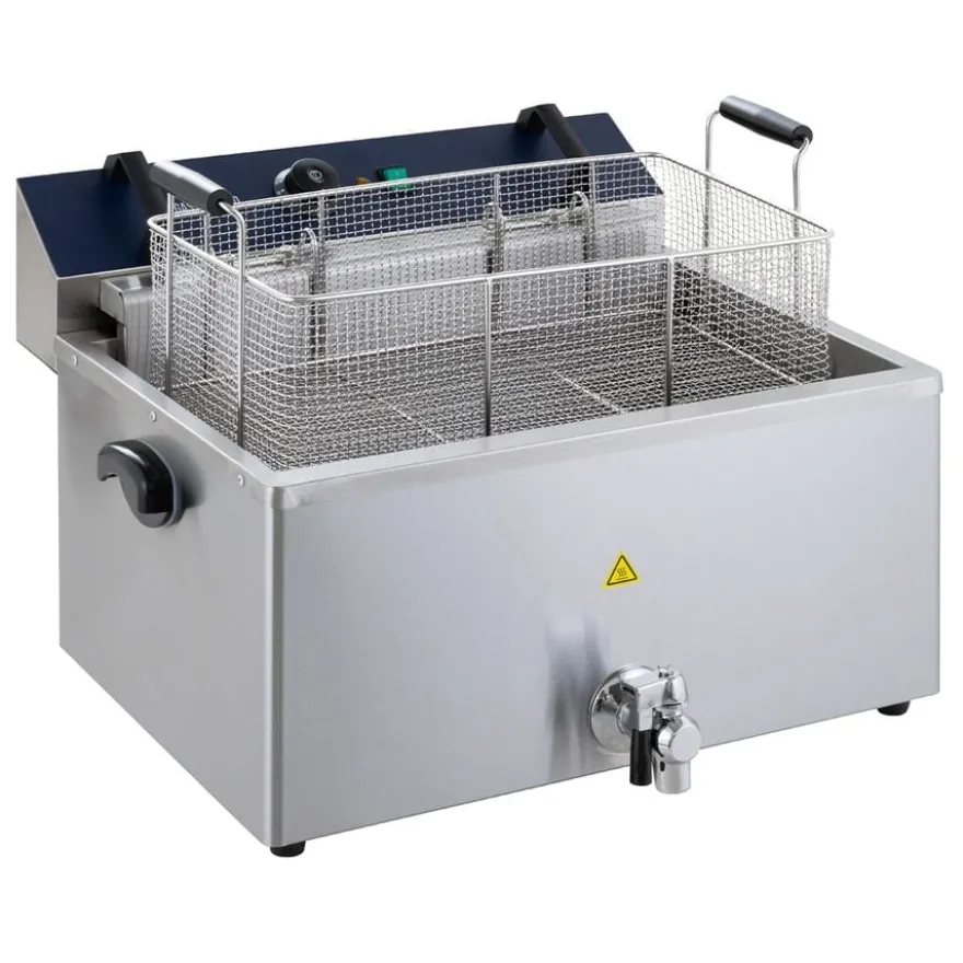 Elektro Backwaren-Fritteuse - 20,4 Liter - 5 kW - mit Ablasshahn