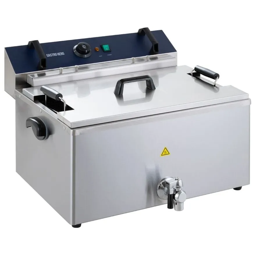 Elektro Backwaren-Fritteuse - 20,4 Liter - 5 kW - mit Ablasshahn