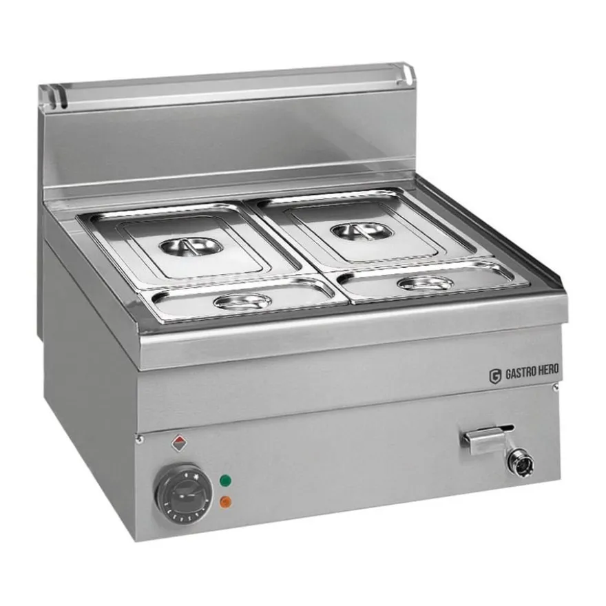 Elektro Bain-Marie Serie 600 - 60/60 - GN 1/1+1/4+1/4 - Tischgerät - 3,06 kW