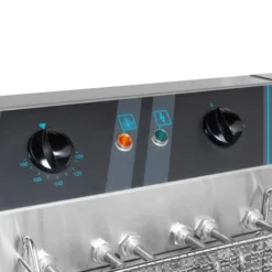 Elektro-Doppel-Fritteuse Profi - 12+12 Liter mit Ablasshahn, 400 V