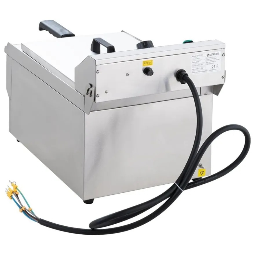 Elektro-Fritteuse ECO 13 Liter mit Ablasshahn,5000 W, 400 V