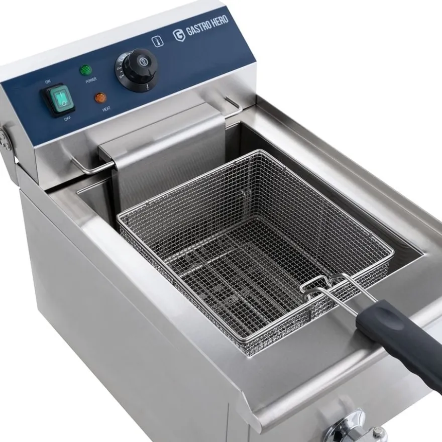 Elektro-Fritteuse ECO 13 Liter mit Ablasshahn,5000 W, 400 V