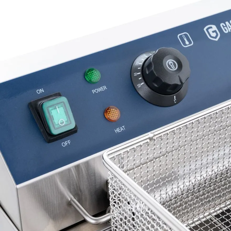 Elektro-Fritteuse ECO 13 Liter mit Ablasshahn,5000 W, 400 V