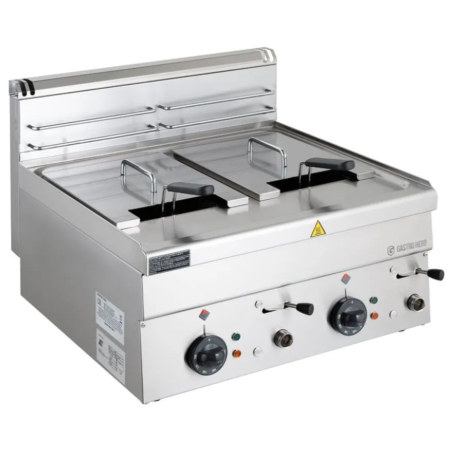 Elektro-Fritteuse Serie 600 - 60/60 - 8+8 Liter Tischgerät - 18 kW