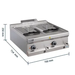 Elektrofritteuse Serie 700 - 70/70 - 12+12 Liter - Tischgerät