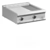 Elektro-Grillplatte Dexion Lux 980 - 80/90 - 2/3 glatt, 1/3 gerillt, verchromt - Tischgerät - 14 kW