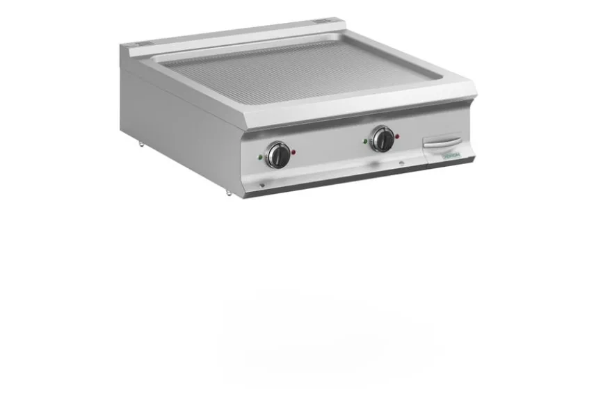 Elektro-Grillplatte Dexion Lux 980 - 80/90 - gerillt Tischgerät - 14 kW