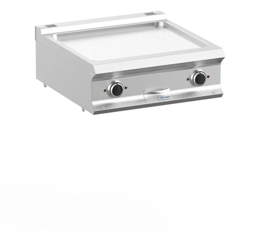 Elektrogrillplatte Dexion Lux 700 - 70/73 - gerillt - Tischgerät - 10 kW