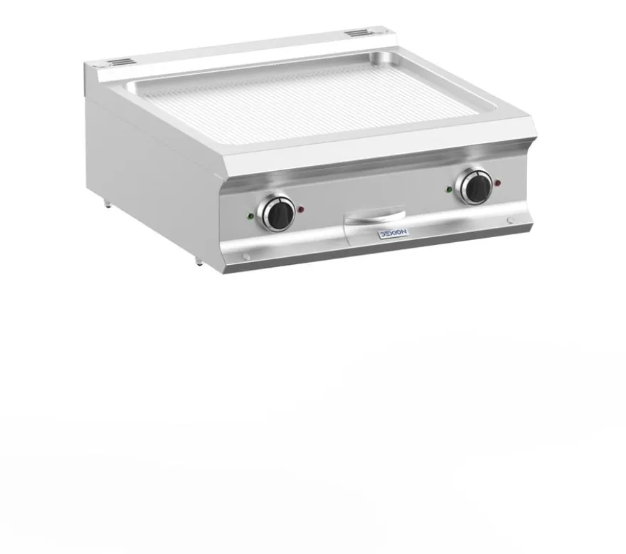 Elektrogrillplatte Dexion Lux 700 - 70/73 - gerillt - Tischgerät - 10 kW