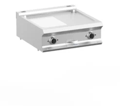 Elektrogrillplatte Dexion Lux 700 - 70/73 - ½ glatt, ½ gerillt - Tischgerät - 10 kW