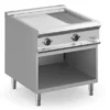 Elektrogrillplatte Dexion Lux 980 - 80/90- 2/3 glatt, 1/3 gerillt, verchromt - 14 kW