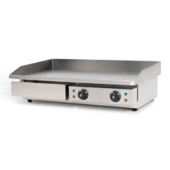 Elektro Grillplatte - 3,5 kW - Edelstahl - Glatt