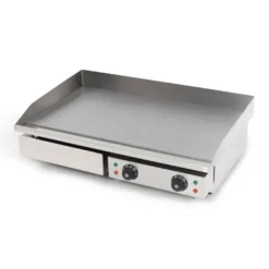 Elektro Grillplatte - 3,5 kW - Edelstahl - Glatt