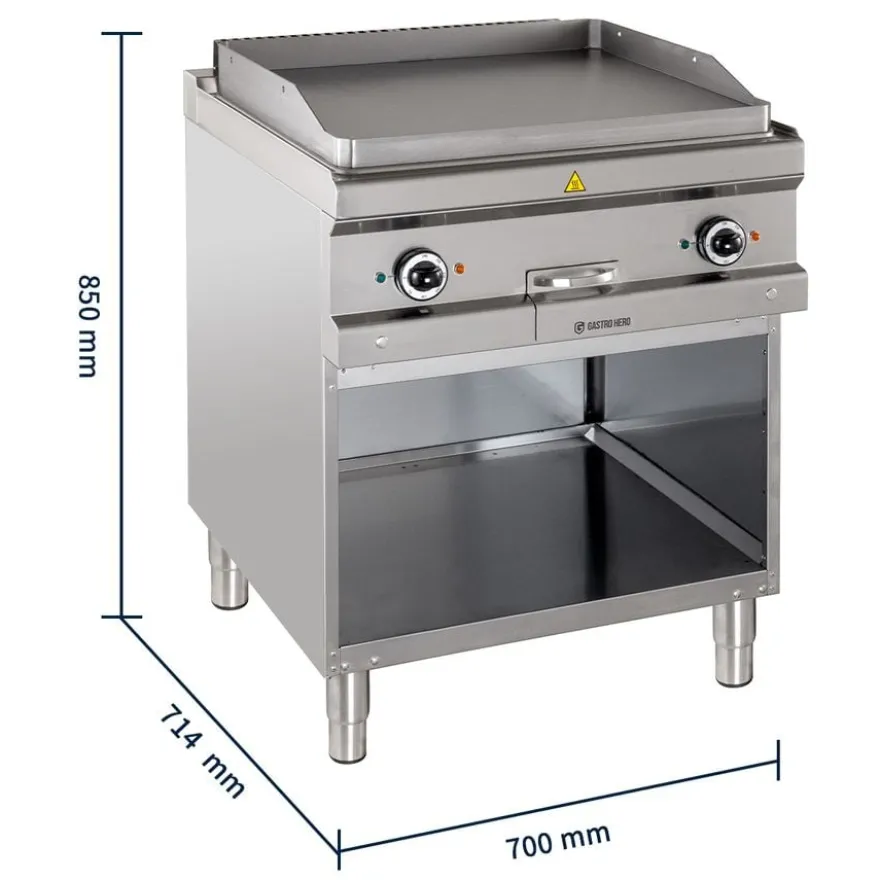 Elektrogrillplatte Serie 700 - 70/70 - glatt