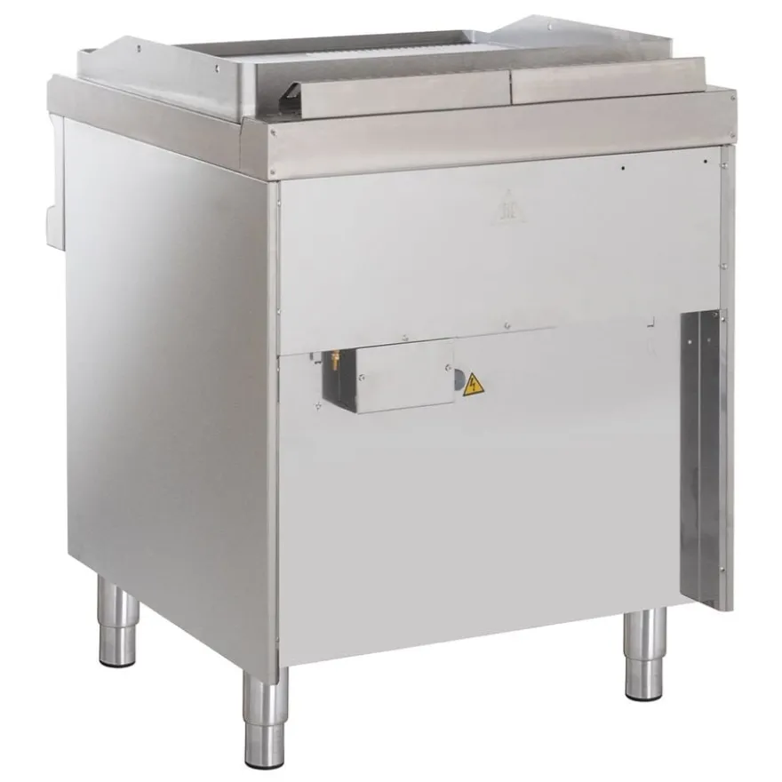 Elektrogrillplatte Serie 700 - 70/70 -½ glatt, ½ gerillt