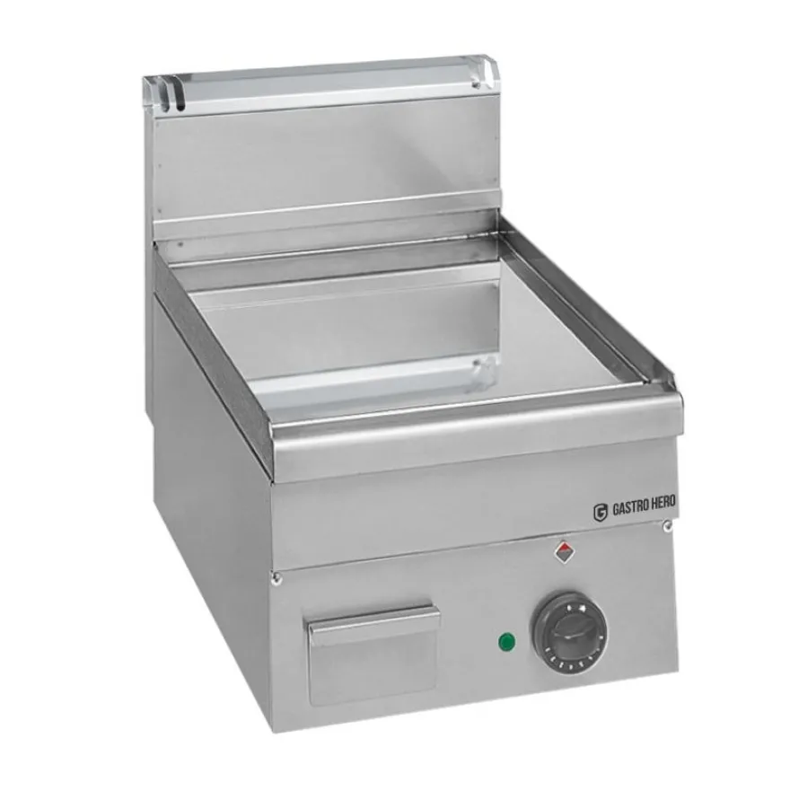 Elektro-Grillplatte Serie 600 - 40/60 - glatt, verchromt - Tischgerät - 5 kW