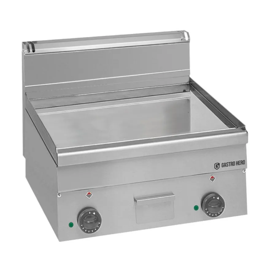 Elektro-Grillplatte Serie 600 - 60/60 - glatt, verchromt - Tischgerät - 7,5 kW
