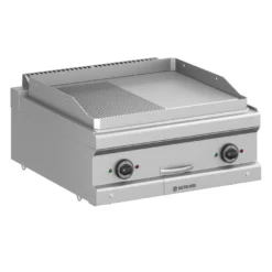 Elektrogrillplatte Serie 700 - 70/70 - ½ glatt, ½ gerillt- Tischgerät
